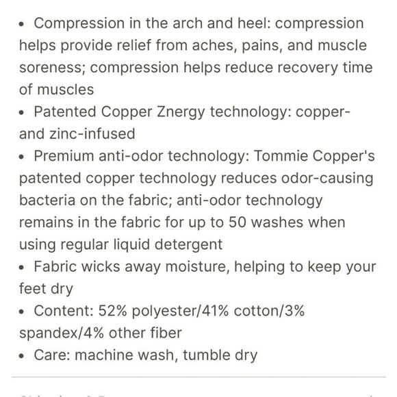 Poshexpert876 TOMMIE COPPER Compression Over-the-Calf Socks (4)Pack Med NWT - Picture 6 of 8